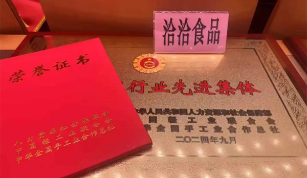 洽洽食品榮膺“全國(guó)輕工行業(yè)先進(jìn)集體”稱(chēng)號(hào)